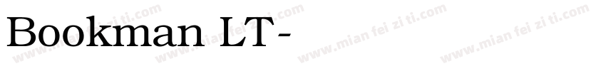 Bookman LT字体转换